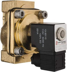 PRO-SOURCE - 1", 2/2 Way Stacking Solenoid Valve - 110 VAC, 11.92 CV Rate, 4.74" High x 3.78" Long - USA Tool & Supply