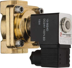 PRO-SOURCE - 3/4", 2/2 Way Stacking Solenoid Valve - 24 VDC, 8.78 CV Rate, 4.21" High x 3.54" Long - USA Tool & Supply
