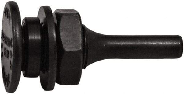Tanis - 5/8" Arbor Hole to 1/4" Shank Diam Drive Arbor - For 3" Small Diam Wheel Brushes - USA Tool & Supply