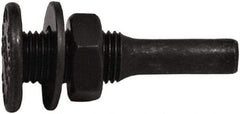 Tanis - 1/2" Arbor Hole to 1/4" Shank Diam Drive Arbor - For 3" Small Diam Wheel Brushes - USA Tool & Supply