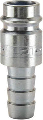 Parker - Hose Barb European High Flow Pneumatic Hose Connector - Steel, 3/8" Body Diam, 3/8" Hose ID - USA Tool & Supply