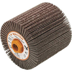 WALTER Surface Technologies - 4-1/4" Diam 60 Grit Aluminum Oxide Unmounted Flap Wheel - 5/8-11 Threaded Hole, 4" Wide, Coated, Grade Coarse, 3,800 Max RPM - USA Tool & Supply