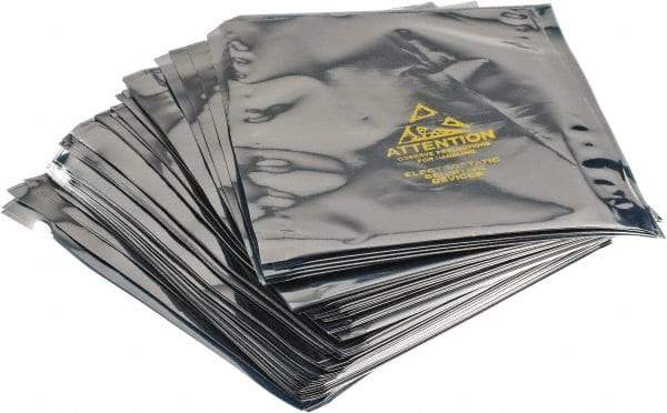 Value Collection - 8" Long x 6" Wide, 3 mil Thick, Clear Metalized Static Shield Bag - Metal-In - USA Tool & Supply