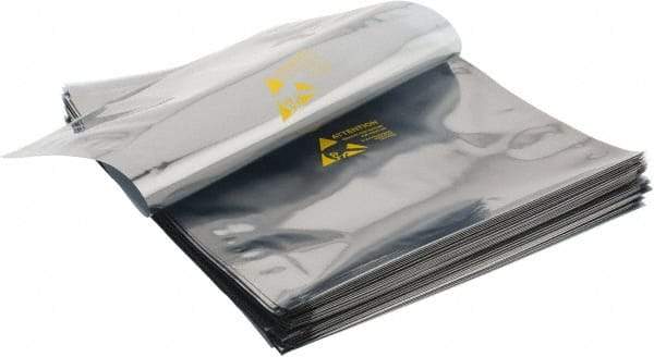 Value Collection - 12" Long x 10" Wide, 3 mil Thick, Clear Metalized Static Shield Bag - Metal-In - USA Tool & Supply