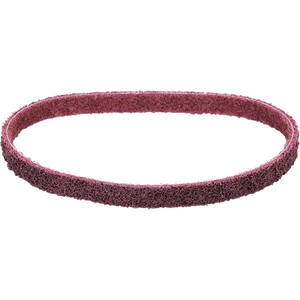 Dynabrade - 1-1/2" Wide x 30" OAL, Aluminum Oxide Abrasive Belt - Aluminum Oxide, Medium, Nonwoven, Cloth Backing, Wet/Dry - USA Tool & Supply