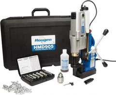 Hougen - 2" Travel, Portable Magnetic Drill Press - 250 & 450 RPM, 9 Amps, 1.5 hp, 1035 Watts - USA Tool & Supply