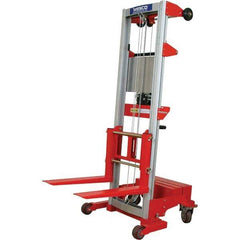 Wesco Industrial Products - 500 Lb Capacity, 70" Lift Height, Hand Winch Manually Operated Lift - USA Tool & Supply