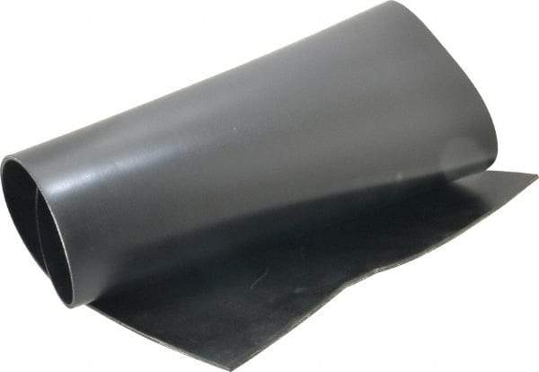 Made in USA - 24" Long, 12" Wide, Polyester-Reinforced Neoprene Rubber Foam Sheet - 50 to 60 Durometer, Black, -20 to 180°F, 1,000 psi Tensile Strength, Stock Length - USA Tool & Supply