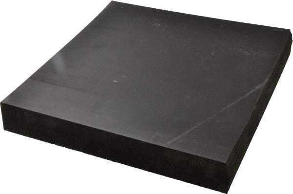 Made in USA - 12" Long, 12" Wide, Neoprene Spring Blend Rubber Foam Sheet - 65 to 75 Durometer, Black, -20 to 170°F, 1,000 psi Tensile Strength, Stock Length - USA Tool & Supply
