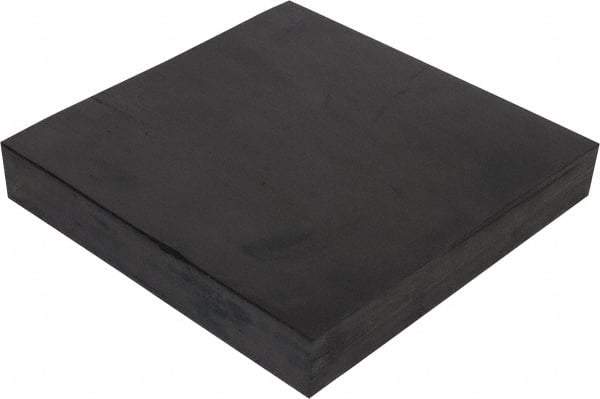 Made in USA - 12" Long, 12" Wide, Neoprene Spring Blend Rubber Foam Sheet - 65 to 75 Durometer, Black, -20 to 170°F, 1,000 psi Tensile Strength, Stock Length - USA Tool & Supply