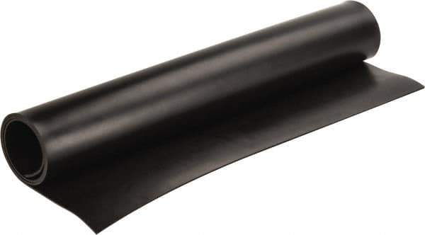 Made in USA - 36" Long, 24" Wide, Neoprene Spring Blend Rubber Foam Sheet - 65 to 75 Durometer, Black, -20 to 170°F, 1,000 psi Tensile Strength, Stock Length - USA Tool & Supply