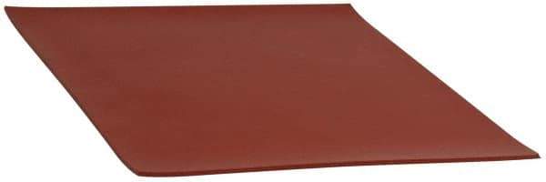 Made in USA - 12" Long, 12" Wide, Silicone Rubber Foam Sheet - 35 to 45 Durometer, Red, -60 to 500°F, 650 psi Tensile Strength, Stock Length - USA Tool & Supply