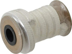 Made in USA - 1/2" x 5.1' Spool Length, PTFE/Sanitary Compression Packing - 1,000 Max psi, 500° F Max, White - USA Tool & Supply