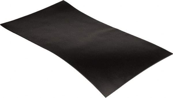 Made in USA - 24" Long, 12" Wide, EPDM Rubber Foam Sheet - 50 to 60 Durometer, Black, -40 to 240°F, 1,000 psi Tensile Strength, Stock Length - USA Tool & Supply