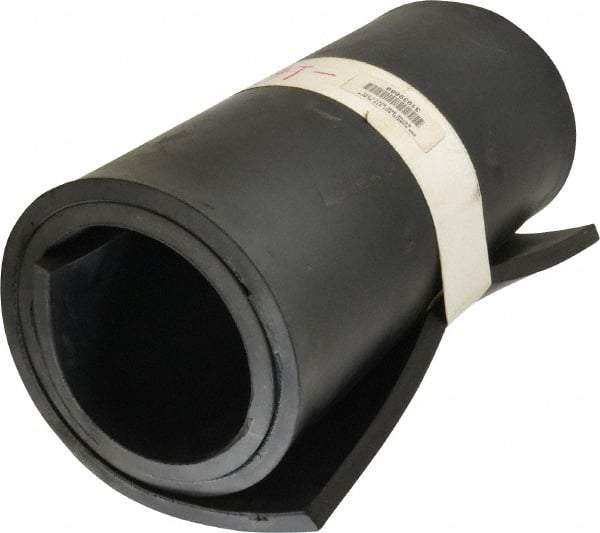Made in USA - 36" Wide, SBR Rubber Foam Sheet - 70 to 80 Durometer, Black, -20 to 170°F, 800 psi Tensile Strength, Cut-to-Length - USA Tool & Supply