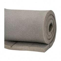 Made in USA - 54" Wide, Pyrell Polyurethane Foam Rubber Foam Sheet - Gray, -40 to 225°F, Plain Backing, Cut-to-Length - USA Tool & Supply