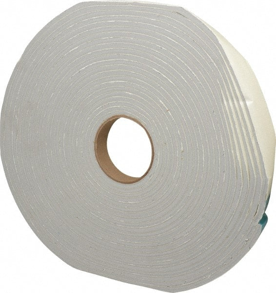 Made in USA - 50' x 1" x 1/4" Gray PVC Foam Roll - USA Tool & Supply