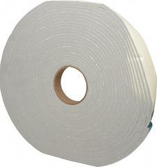 Made in USA - 50' x 1" x 1/4" Gray PVC Foam Roll - USA Tool & Supply