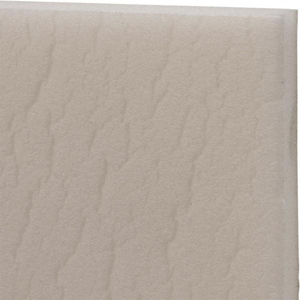 Made in USA - 54" Wide, Polyethylene Foam Rubber Foam Sheet - White, -110 to 180°F, Adhesive Backing, Cut-to-Length - USA Tool & Supply