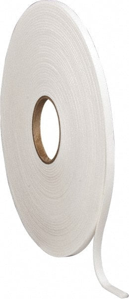 Made in USA - 50' x 3/8" x 3/16" White Polyethylene Foam Roll - USA Tool & Supply