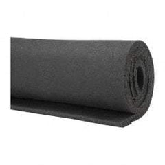 Value Collection - 36" Wide, Natural Foam Rubber Foam Sheet - 45 to 55 Durometer, Black, -40 to 160°F, Cut-to-Length - USA Tool & Supply