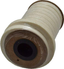 Made in USA - 3/8" x 12.1' Spool Length, PTFE/Synthetic Fiber Compression Packing - 1,500 Max psi, -80 to 450° F, White - USA Tool & Supply