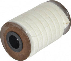 Made in USA - 7/16" x 8.3' Spool Length, PTFE/Synthetic Fiber Compression Packing - 1,500 Max psi, -80 to 450° F, White - USA Tool & Supply