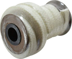 Made in USA - 5/8" x 5.2' Spool Length, PTFE/Synthetic Fiber Compression Packing - 1,500 Max psi, -80 to 450° F, White - USA Tool & Supply