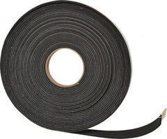Made in USA - 50' x 3/4" x 1/8" Black Neoprene-Blend Spring Roll - USA Tool & Supply