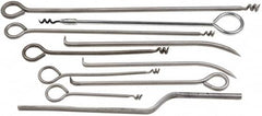 Made in USA - 10 Piece Rigid Shaft Packing Tool Set - USA Tool & Supply