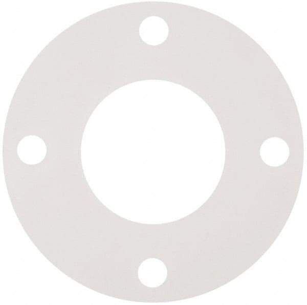 Made in USA - 3" Pipe, Flange Gasket - Gore-Tex GR, White, 1/16" Thick - USA Tool & Supply