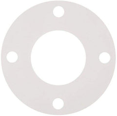 Made in USA - 3" Pipe, Flange Gasket - Gore-Tex GR, White, 1/16" Thick - USA Tool & Supply
