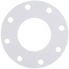 Made in USA - 4" Pipe, Flange Gasket - Gore-Tex GR, White, 1/16" Thick - USA Tool & Supply