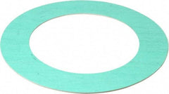 Made in USA - 4" Pipe, 4-1/2" ID x 6-7/8" OD Flange Gasket - Fiberglass/Aramid Fiber, Green/White, 1/16" Thick - USA Tool & Supply