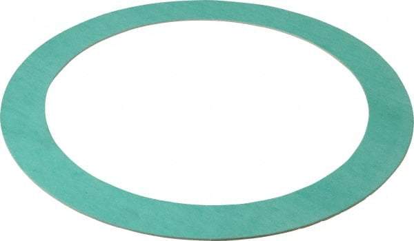 Made in USA - 8" Pipe, 8-5/8" ID x 11" OD Flange Gasket - Fiberglass/Aramid Fiber, Green/White, 1/16" Thick - USA Tool & Supply
