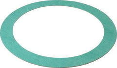 Made in USA - 8" Pipe, 8-5/8" ID x 11" OD Flange Gasket - Fiberglass/Aramid Fiber, Green/White, 1/16" Thick - USA Tool & Supply