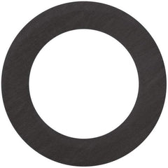 Made in USA - 4" Pipe, 4-1/2" ID x 6-7/8" OD Flange Gasket - Carbon Fiber, Black, 1/16" Thick - USA Tool & Supply