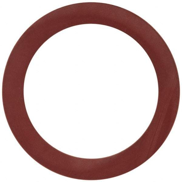 Made in USA - 6" Pipe, 6-5/8" ID x 8-3/4" OD Flange Gasket - Red Rubber, Red, 1/8" Thick - USA Tool & Supply