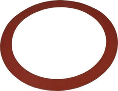 Made in USA - 10" Pipe, 10-3/4" ID x 13-3/8" OD Flange Gasket - Red Rubber, Red, 1/8" Thick - USA Tool & Supply