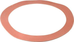 Made in USA - 12" Pipe, 12-3/4" ID x 16-1/8" OD Flange Gasket - Red Rubber, Red, 1/8" Thick - USA Tool & Supply