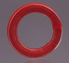 Made in USA - 6" ID x 7-1/16" OD Flange Gasket - PTFE, Red, 1/4" Thick - USA Tool & Supply