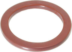 Made in USA - 2" ID x 2-5/8" OD Flange Gasket - PTFE, Red, 1/4" Thick - USA Tool & Supply