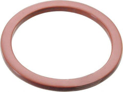 Made in USA - 3" ID x 3-23/32" OD Flange Gasket - PTFE, Red, 1/4" Thick - USA Tool & Supply