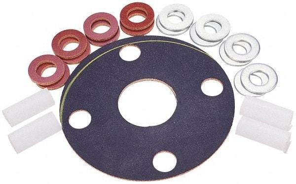 Made in USA - 10" Pipe, 10" ID x 16" OD Flange Gasket - Neoprene Rubber, 1/8" Thick - USA Tool & Supply