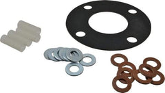 Made in USA - 3" Pipe, 3" ID x 7-1/2" OD Flange Gasket - Neoprene Rubber, 1/8" Thick - USA Tool & Supply