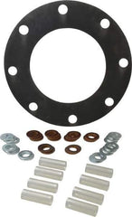 Made in USA - 8" Pipe, 8" ID x 13-1/2" OD Flange Gasket - Neoprene Rubber, 1/8" Thick - USA Tool & Supply