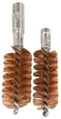 Made in USA - 2 Piece Flexible/Rigid Packing Tool Brush Tip Set - 1/4-20, 1/4-28, 5/16-18 Thread, For 11" & 14-1/2" Flexible or 10" & 14" Rigid Shaft Packing Tools - USA Tool & Supply