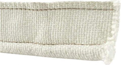 Made in USA - 5/8" Bulb Diam, 2-1/2" Overall Width, Fiberglass Tadpole Gasketing - 25' Long, White - USA Tool & Supply
