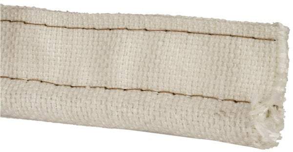 Made in USA - 3/4" Bulb Diam, 2-1/2" Overall Width, Fiberglass Tadpole Gasketing - 100' Long, White - USA Tool & Supply