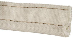 Made in USA - 3/4" Bulb Diam, 2-1/2" Overall Width, Fiberglass Tadpole Gasketing - 100' Long, White - USA Tool & Supply